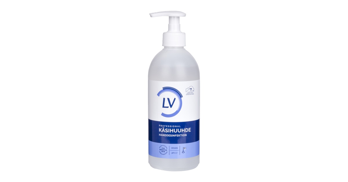 LV Handdesinfektionsmedel 500 ml pumpflaska - DinaMunskydd