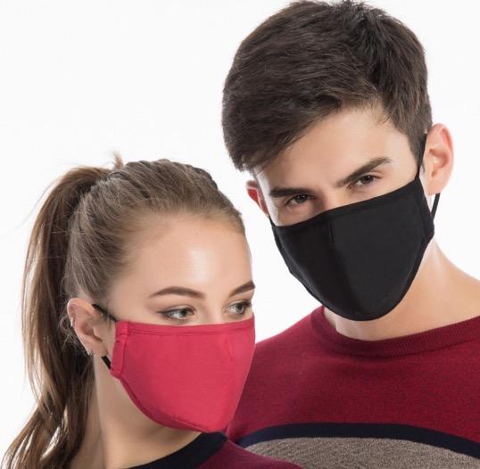 Svart Deluxe Munskydd av tyg + FILTER - DinaMunskydd